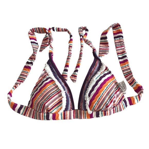 Lucky Brand Co Fine Bathing Suits Bikini Tops Size Small - Picture 2 of 6